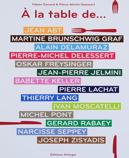 Fabien Dunand & Pierre-Michel Delessert - A la table de...